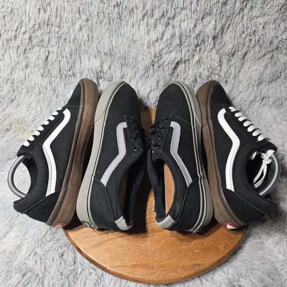 2 Pairs Of Vans Old School Skate Casual And Pro Men Size 9 Black/Grey/White Shoe - Picture 11 of 16